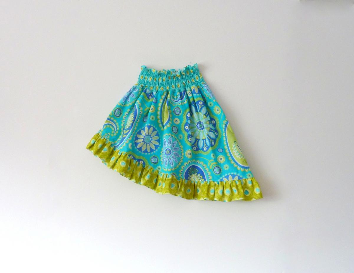 Ahona Asymmetrical Skirt Pdf Pattern Sizes 0-3 Months To 14 Years!